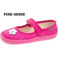 Beda Barefoot children's canvas ballerina Pink Shine