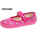 Beda Barefoot children's canvas ballerina Pink Unicorn