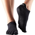 ToeSox Full Toe Low Rise Grip Socks Musta