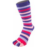 TOETOE Mid-Calf Stripy Striped Purple