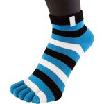 TOETOE Essential Anklet Turkoosiraidallinen