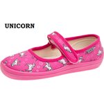 Beda Barefoot children's canvas ballerina Unicorn