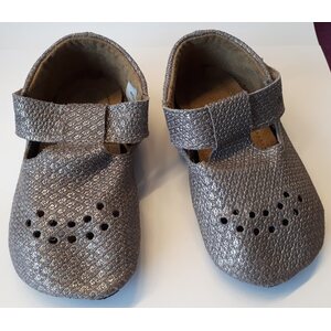 Omaking children's indoor slippers, silver, 22