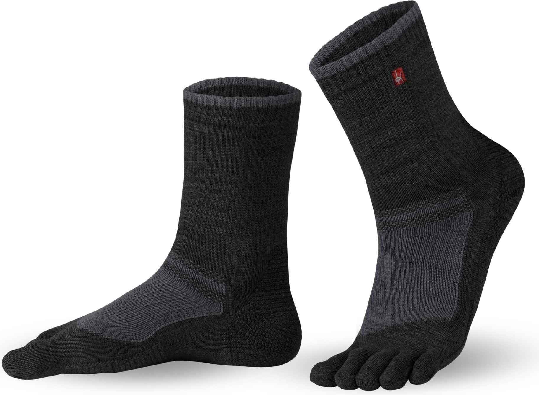 Knitido Outdoor Hiking kalvlange sokker Sort / grå