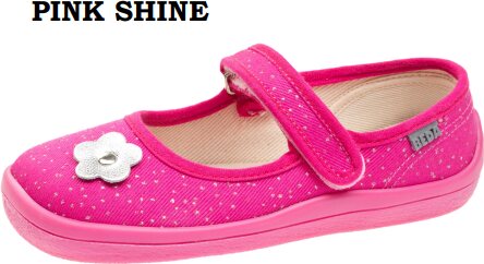 Beda Barefoot 子供用 canvas ballerina Pink Shine