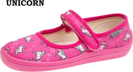 Beda Barefoot 子供用 canvas ballerina ユニコーン
