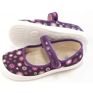 Beda Barefoot children's canvas ballerina