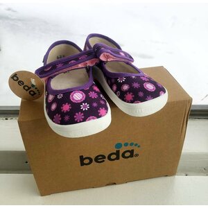 Beda Barefoot children's canvas ballerina